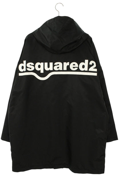 DSQUARED Back Logo Nylon Coat Black Size M