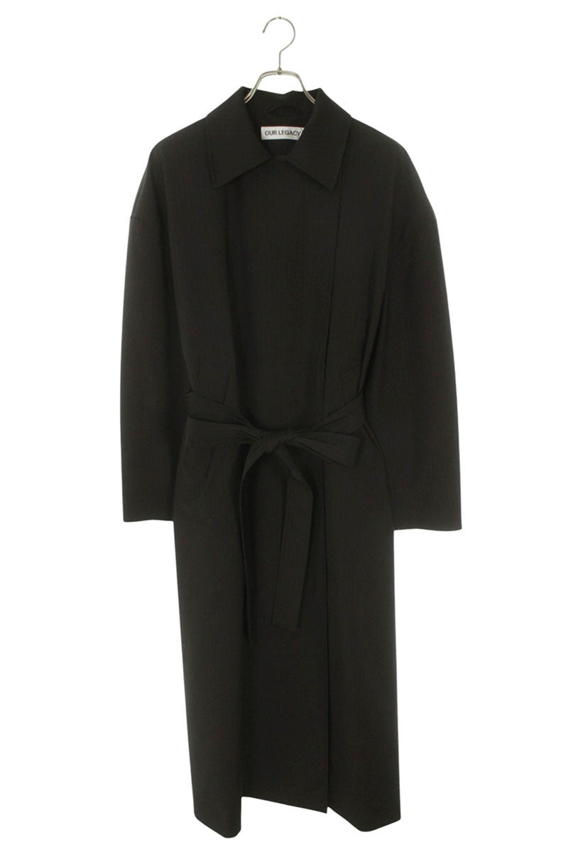 OUR LEGACY Wool Blend Coat Brown Size 36