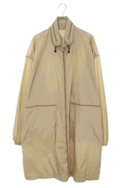 Maison Margiela Hooded Nylon Coat Beige Size XS