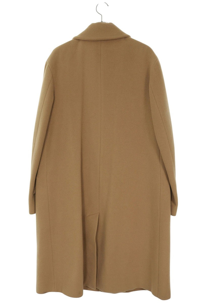 ACNE STUDIOS Wool Blend Balmacaan Coat Beige Size S