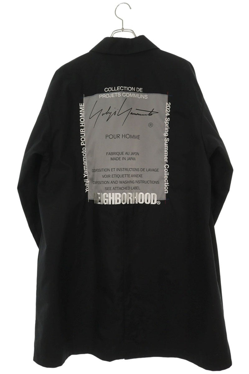 YOHJI YAMAMOTO POUR HOMME 24SS Back Logo Bal Collar Size M