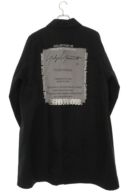 YOHJI YAMAMOTO POUR HOMME 24SS Back Logo Bal Collar Size M