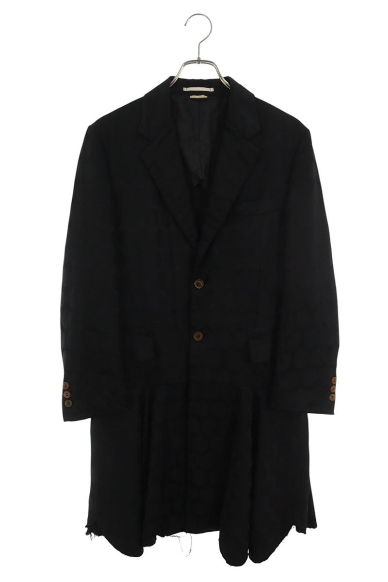 COMME des GARCONS HOMME PLUS Dot Frill Coat Black Size S