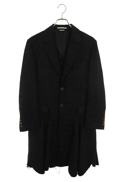 COMME des GARCONS HOMME PLUS Dot Frill Coat Black Size S