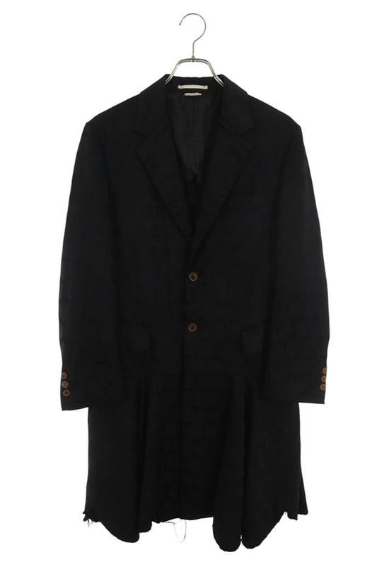 COMME des GARCONS HOMME PLUS Dot Frill Coat Black Size S