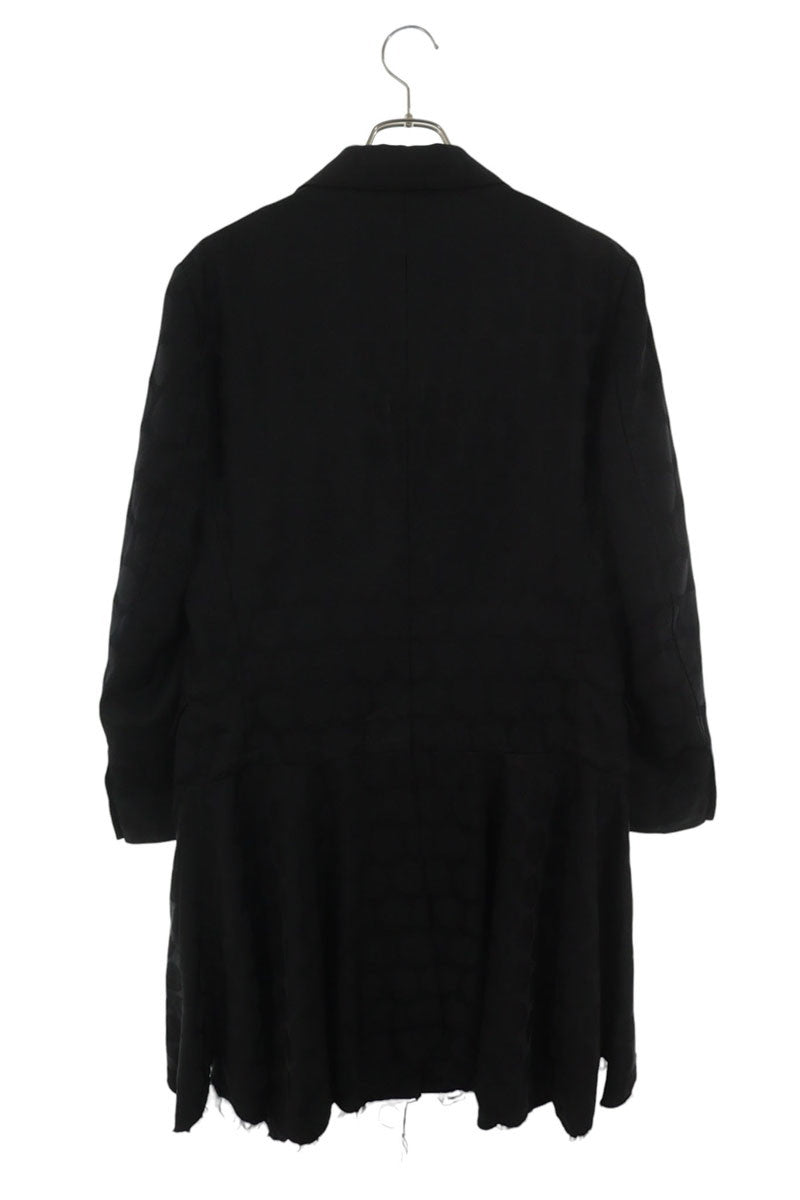COMME des GARCONS HOMME PLUS Dot Frill Coat Black Size S