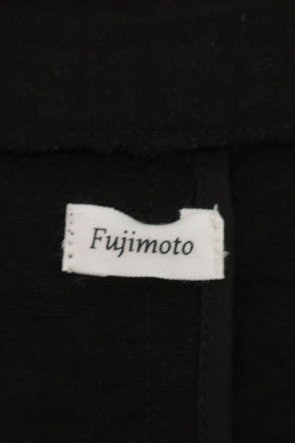 Fujimoto Faded Linen Silk Anorak Coat Black Size L