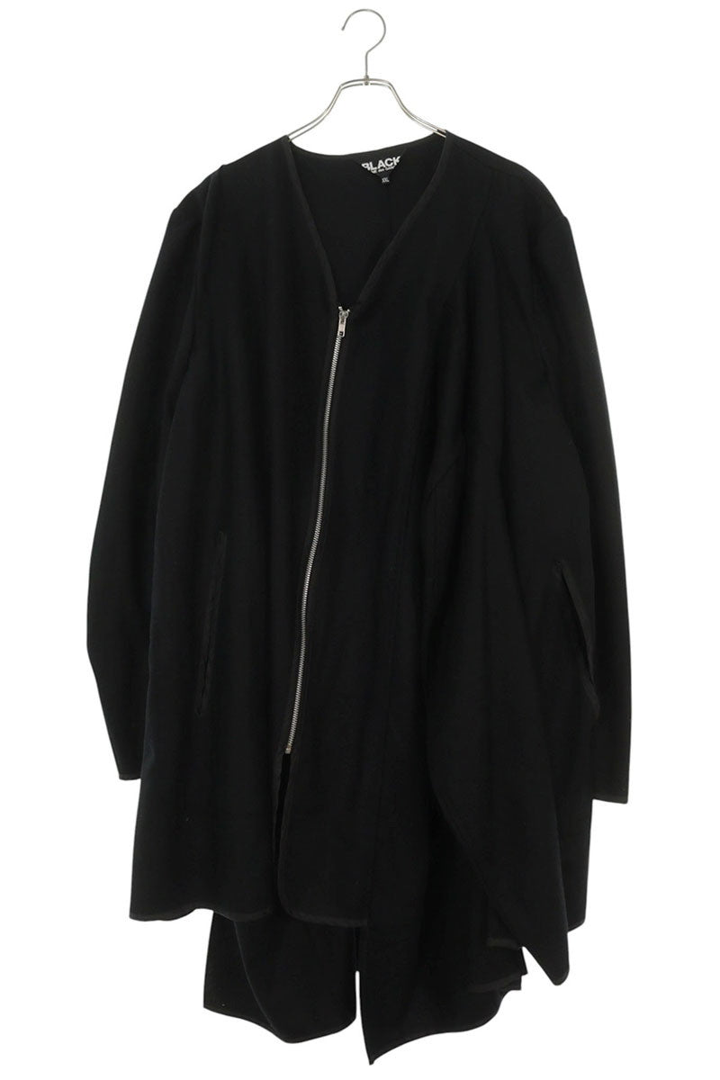 BLACK COMME des GARCONS Wool Flannel Coat Black Size XXL