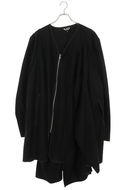 BLACK COMME des GARCONS Wool Flannel Coat Black Size XXL