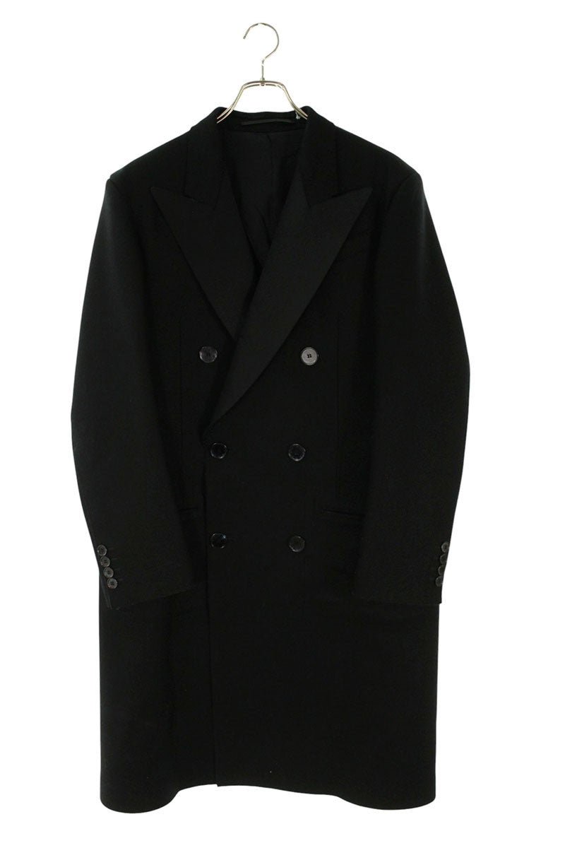 GIVENCHY Lapel Panel Double-Breasted Chester Coat Size M