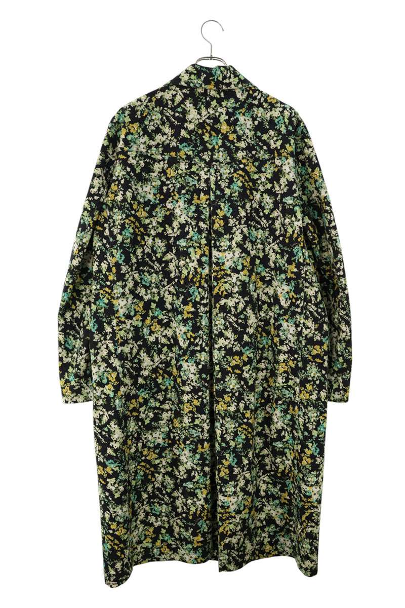 VALENTINO Papier Floral Print Single-Breasted Coat Size M