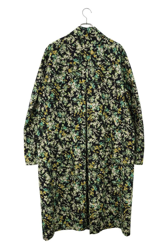 VALENTINO Papier Floral Print Single-Breasted Coat Size M