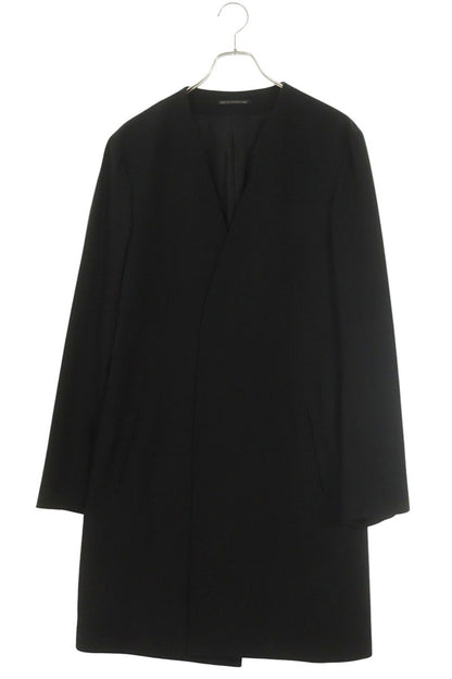 YOHJI YAMAMOTO POUR HOMME Wool Gabardine Coat Black Size 2