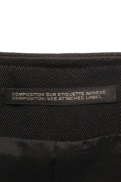 YOHJI YAMAMOTO POUR HOMME Wool Gabardine Coat Black Size 2