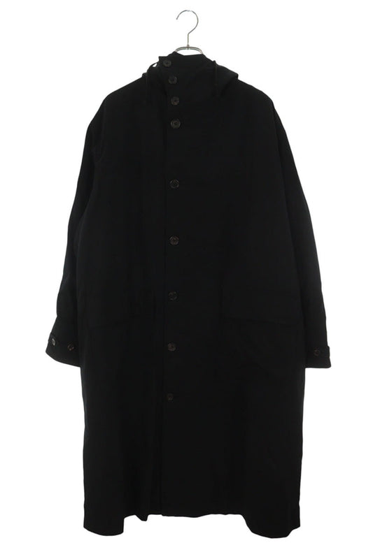 Ysformen Hooded Wool Long Coat Black Size L