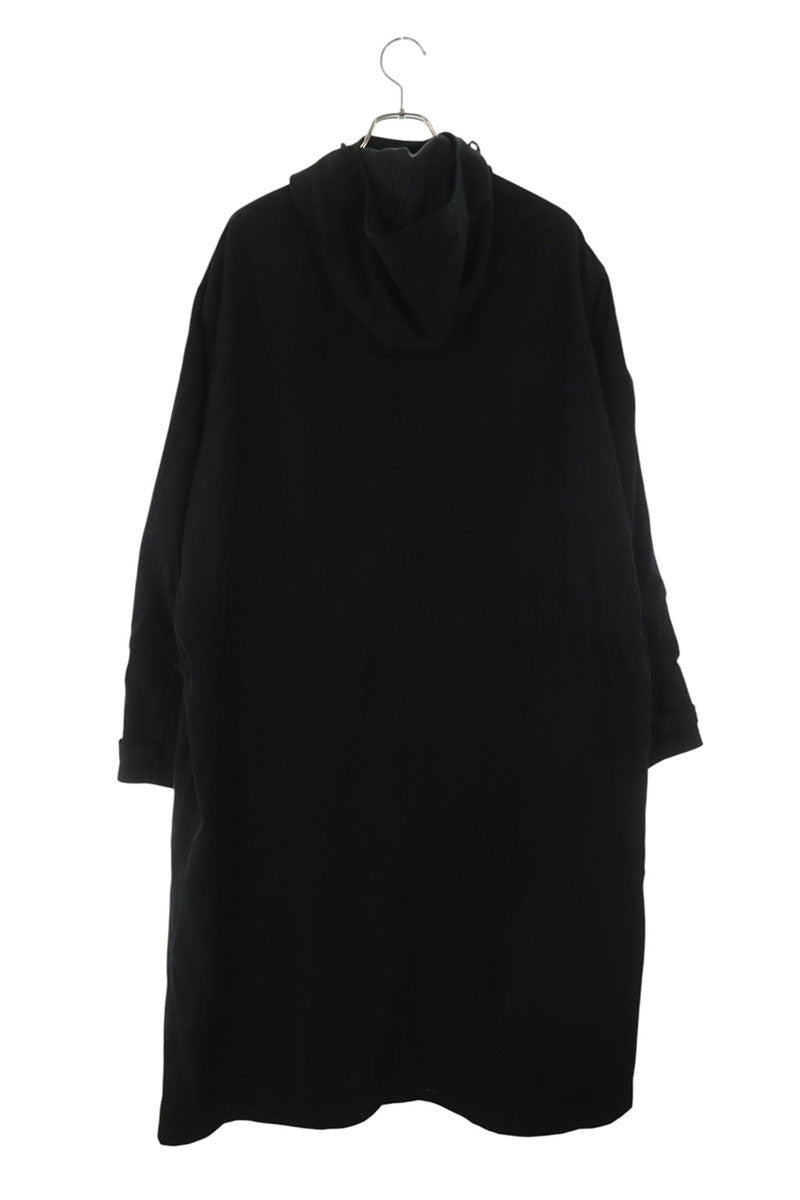 Ysformen Hooded Wool Long Coat Black Size L