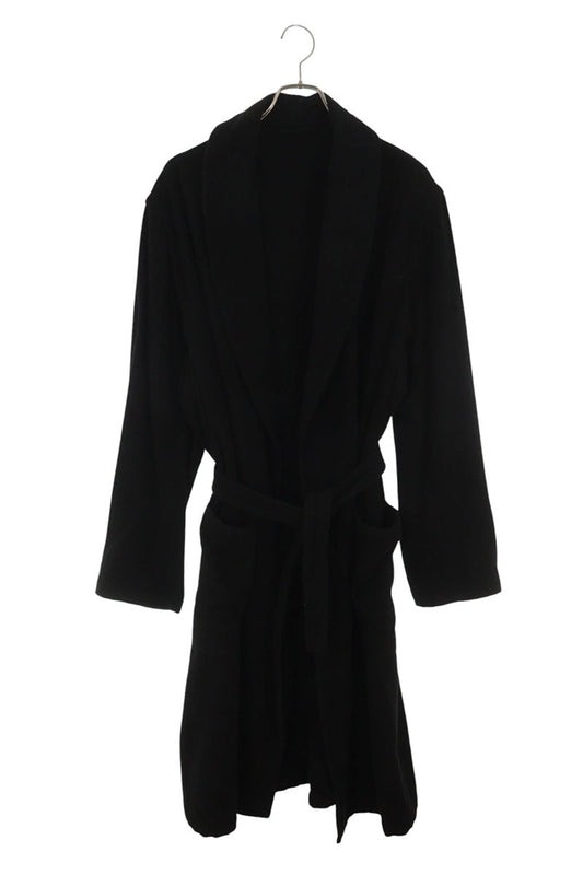 COMOLI 23SS Silk Pile Robe Coat Black Size L