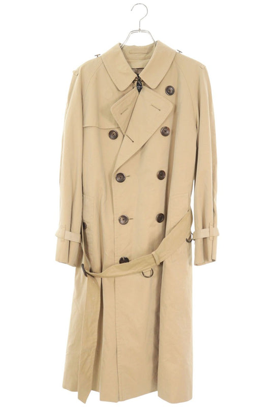 Burberry Nova Check Lined Trench Coat Beige Size L