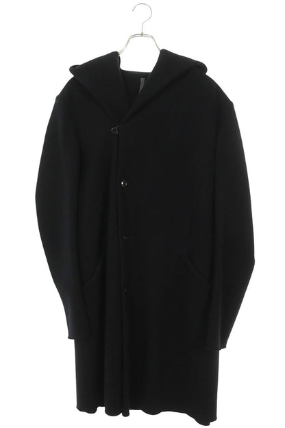 KAZUYUKI KUMAGAI Cashmere Blend Melton Hooded Coat Size L