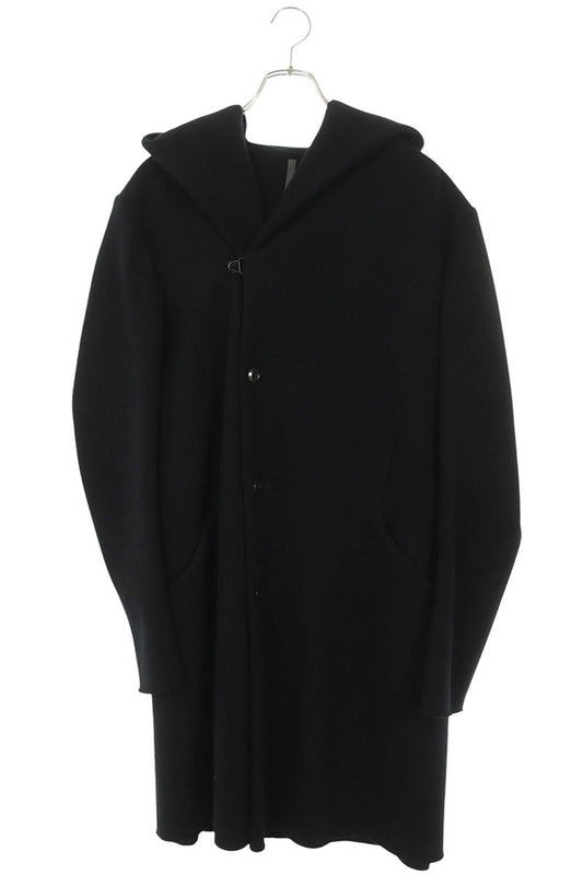 KAZUYUKI KUMAGAI Cashmere Blend Melton Hooded Coat Size L