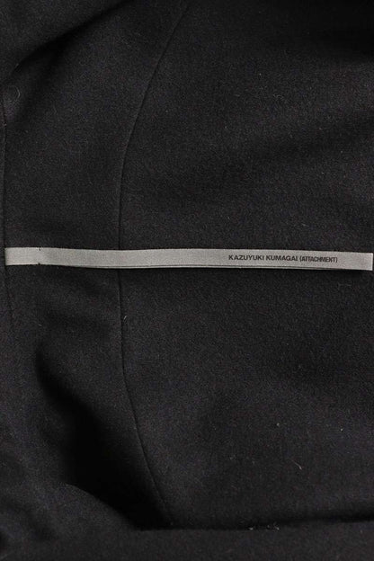 KAZUYUKI KUMAGAI Cashmere Blend Melton Hooded Coat Size L
