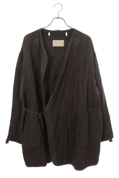 INNAT Cupro Polyester Quilted Coat Gray Size M