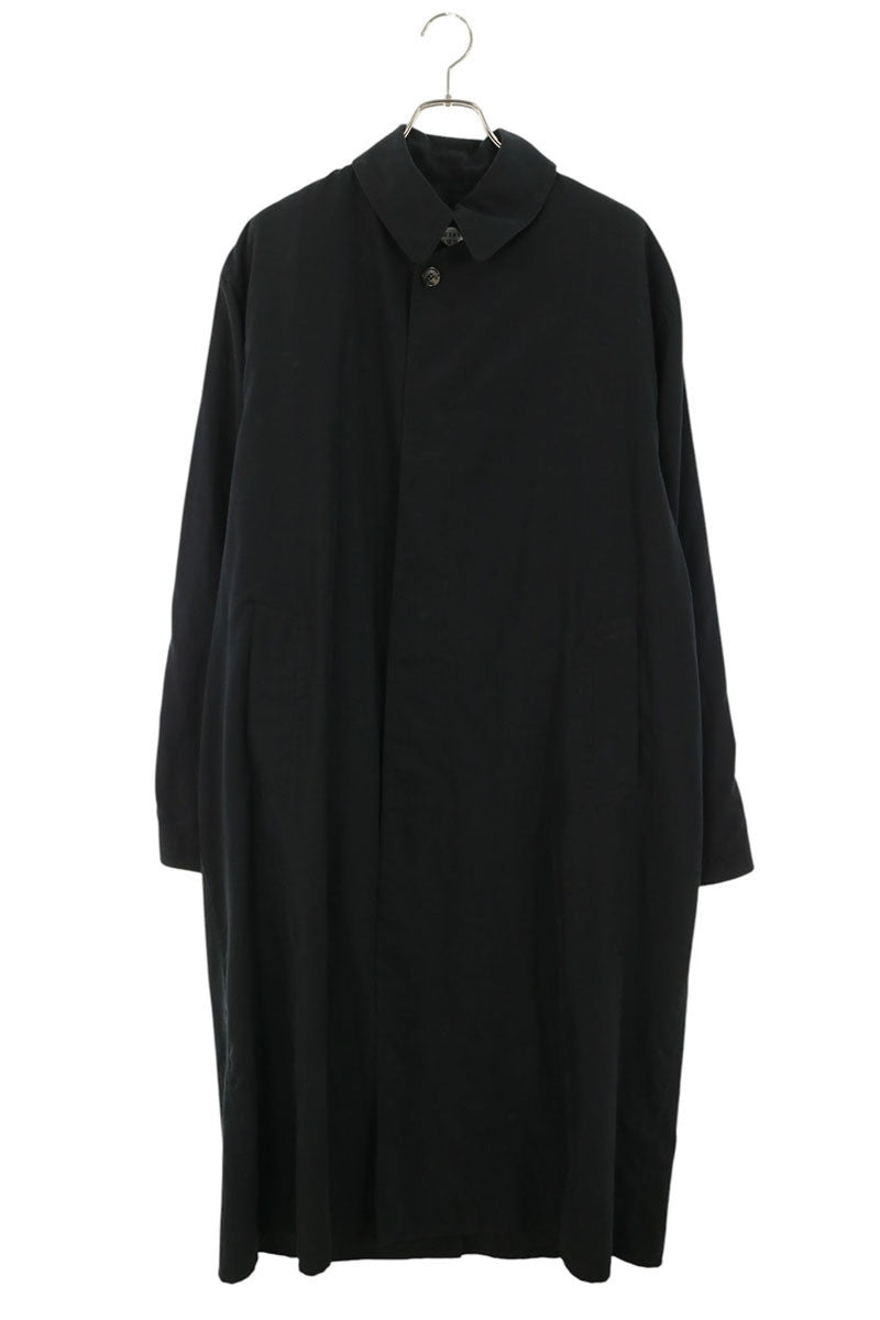 Maison Margiela Peached Cotton Coat Black Size 42