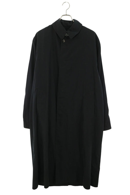 Maison Margiela Peached Cotton Coat Black Size 42