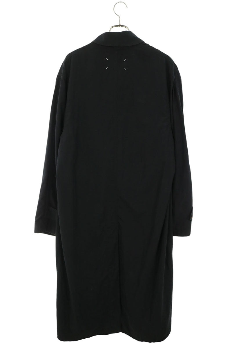 Maison Margiela Peached Cotton Coat Black Size 42