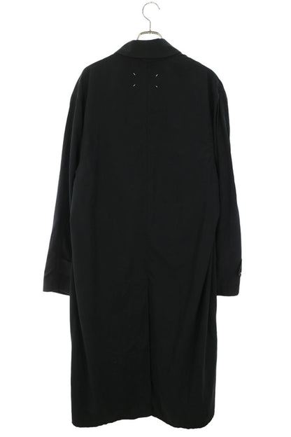 Maison Margiela Peached Cotton Coat Black Size 42