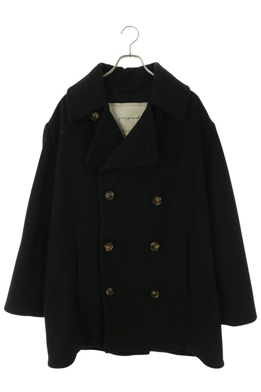 toogood THE OFFICER COAT Cashmere Wool Blend Black Size 5