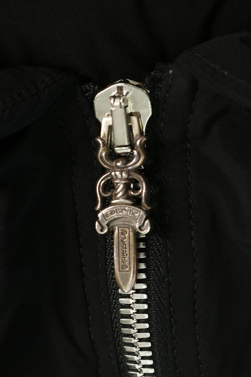 Chrome Hearts MISSING LNK NYLN Padded Coat Black Size M