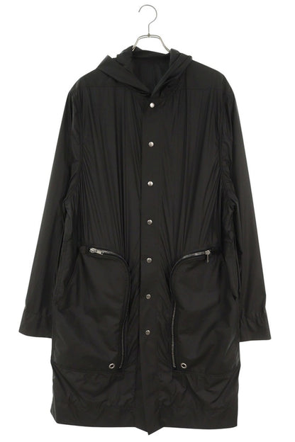 Rick Owens Bauhaus Hooded Long Coat Black Size 46
