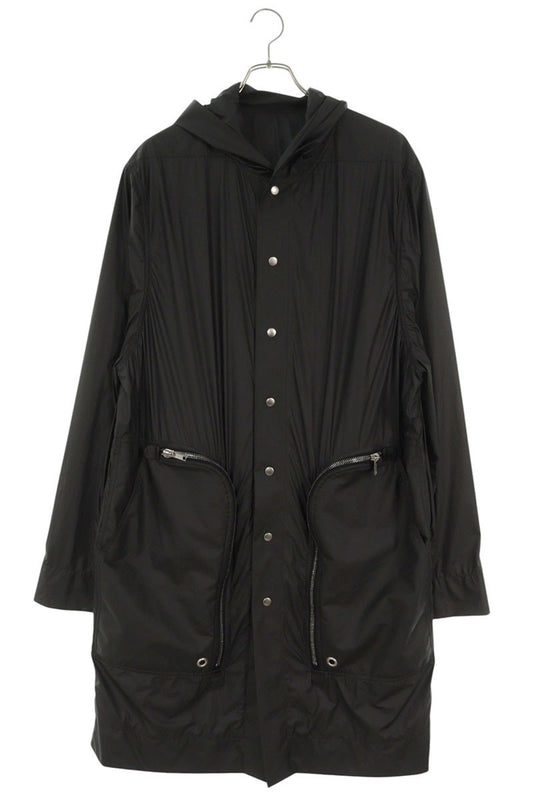 Rick Owens Bauhaus Hooded Long Coat Black Size 46