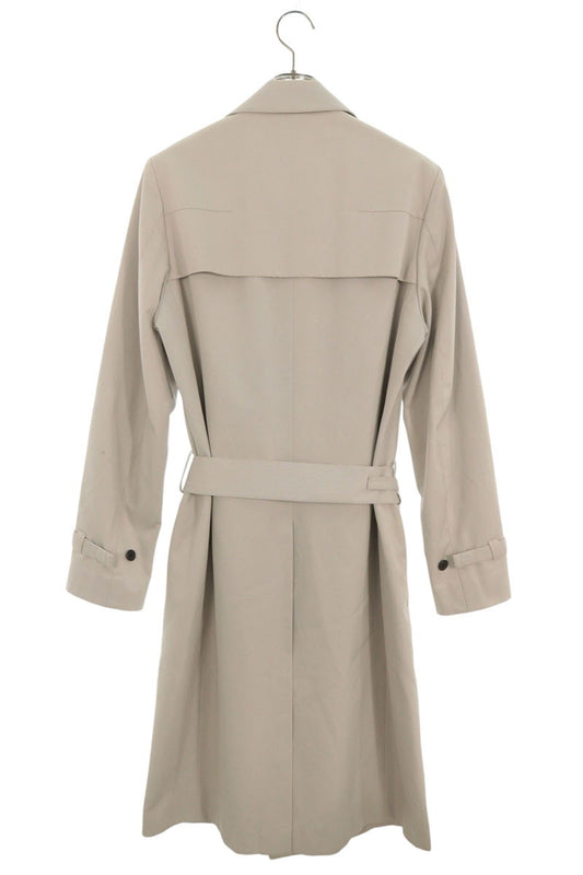 Dior HOMME 02AW FOLLOW ME Cotton Trench Light Gray Coat Size 48