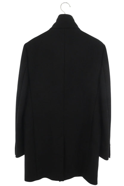 SAINT LAURENT PARIS Wool Fly-Front Button Coat Black Size 44