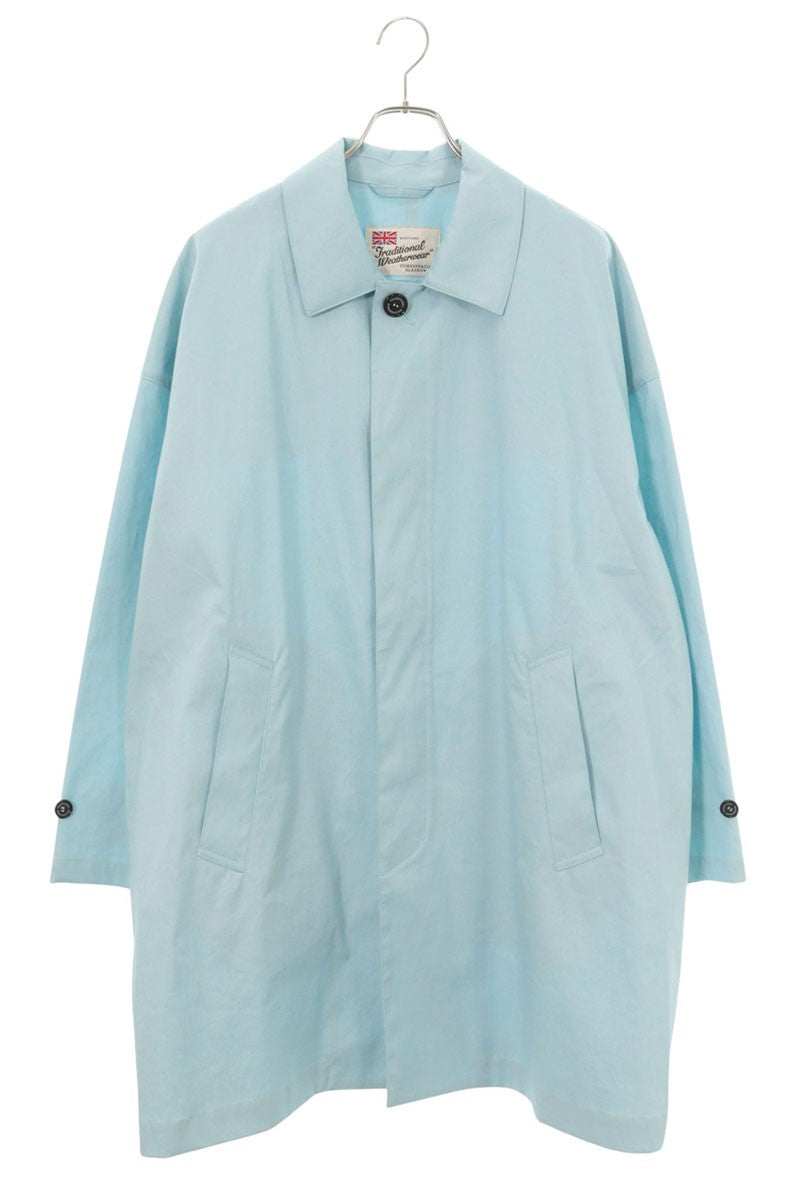 Traditional Weatherwear 25SS Balmacaan Light Blue Coat Size 38