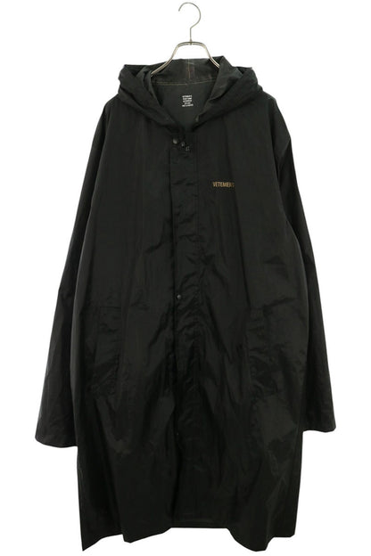 VETEMENTS Back Logo Print Polyester Coat