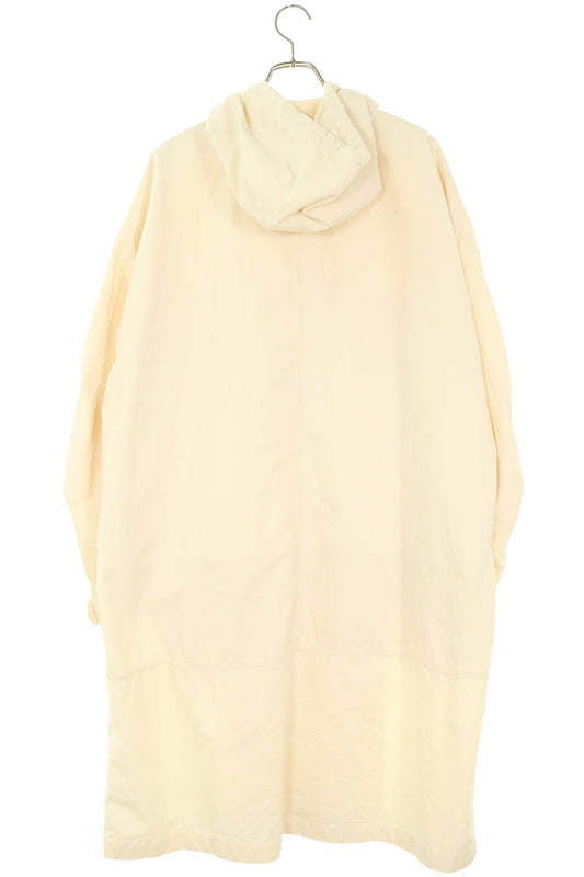 JILSANDER Hooded Military Cotton Mods Coat White Size 50