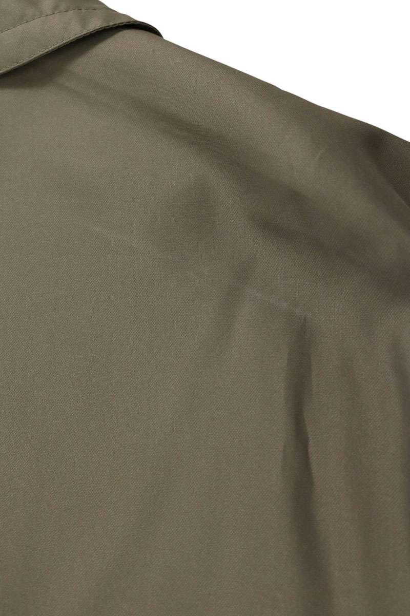 HERMES Python Drawcord Zip Nylon Coat Beige Size 58