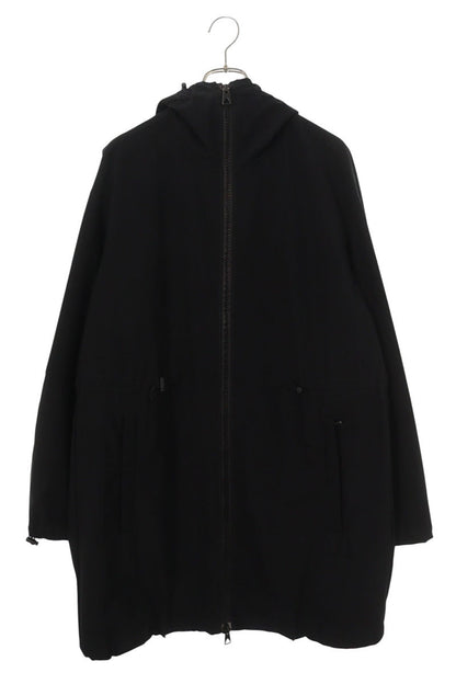 BOTTEGA VENETA Hooded Nylon Long Coat Black Size XS