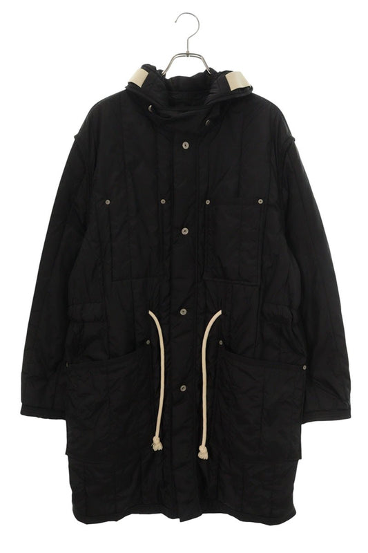 Maison Margiela 18AW Hooded Quilted Nylon Coat Black Size 46