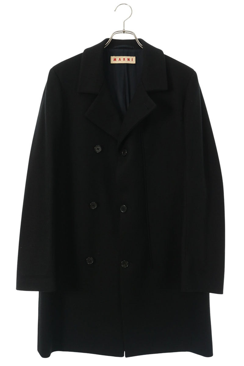MARNI Black Chester Coat Size 46
