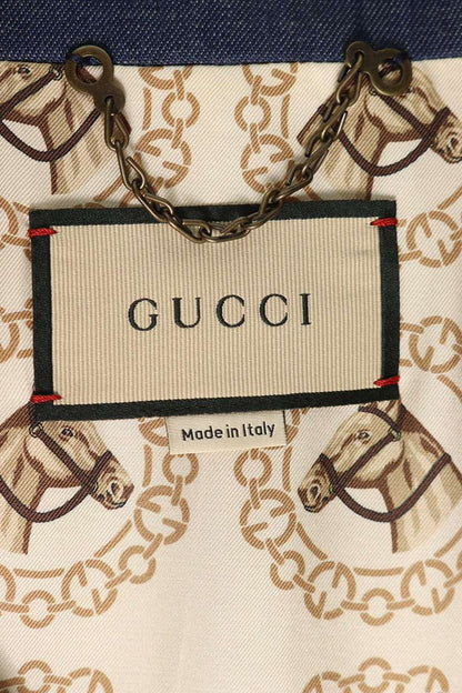 GUCCI Denim Pea Coat Size 52