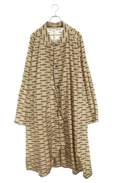 VETEMENTS 18AW All-Over Logo Print Nylon Coat Multi Size 0