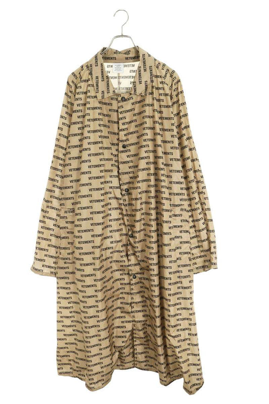 VETEMENTS 18AW All-Over Logo Print Nylon Coat Multi Size 0