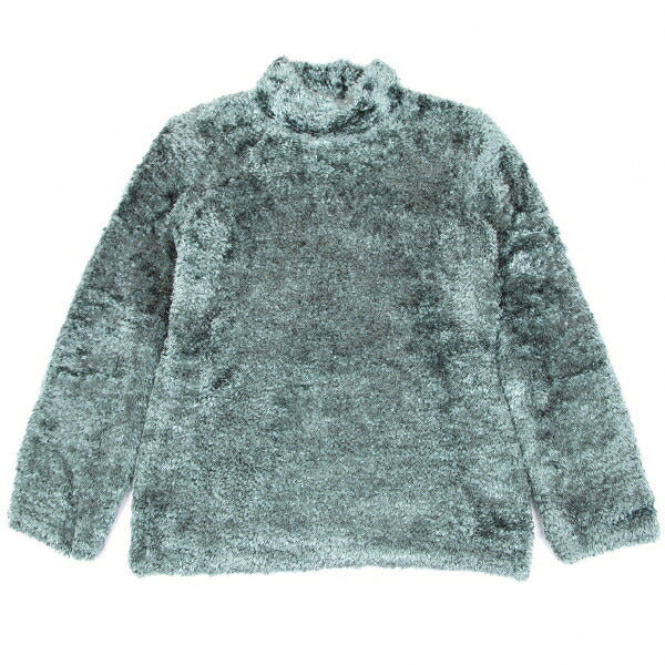 JUNIOR GAULTIER Faux Fur High Neck Sweater Green Size 40