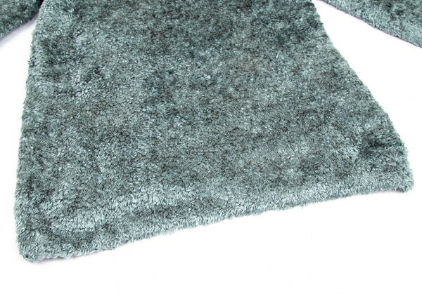 JUNIOR GAULTIER Faux Fur High Neck Sweater Green Size 40