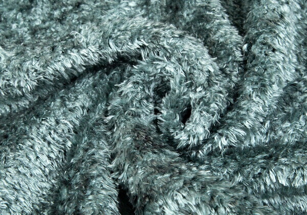 JUNIOR GAULTIER Faux Fur High Neck Sweater Green Size 40