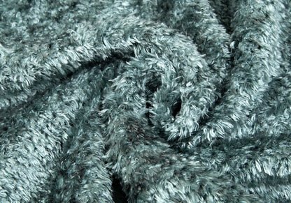 JUNIOR GAULTIER Faux Fur High Neck Sweater Green Size 40